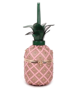 Pineapple Shaped Crossbody Bag A9355 PINK